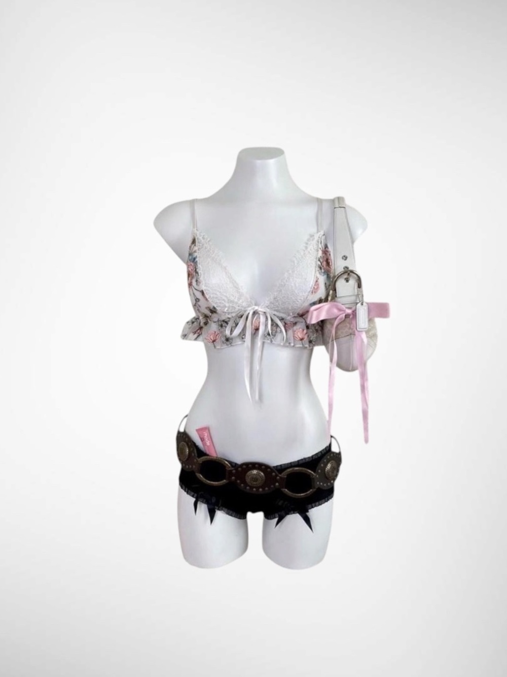 Victoria’s Secret Floral Lace Sheer Mesh Bralette